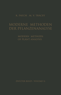 Modern Methods of Plant Analysis / Moderne Methoden Der Pflanzenanalyse: Volume 2