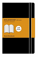 Moleskine Classic Notebook, Large, Ruled, Black, Soft Cover (5 X 8.25)