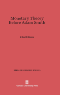 Monetary Theory Before Adam Smith - Monroe, Arthur Eli