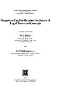 Mongolian-English-Russian Dictionary of Legal Terms and Concepts