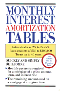 Monthly Interest Amortization Tables: Interest Rates of 2% to 25.75%, Loan Amounts of $50 to $300,000, Terms Up to 40 Years