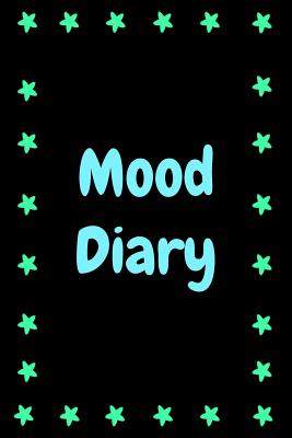 Mood Diary: Black with Aqua Green Star Border - Watts, Sara a