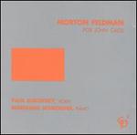 Morton Feldman: For John Cage - Marianne Schroeder (piano); Paul Zukofsky (violin)