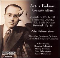Mozart, Beethoven, Hummel, C.P.E. Bach: Piano Concertos - Artur Balsam (piano)