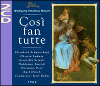 Mozart: Cos fan tutte - Christa Ludwig (soprano); Elisabeth Schwarzkopf (soprano); Graziella Sciutti (soprano); Hermann Prey (bass);...