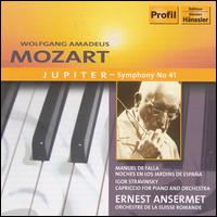 Mozart: Jupiter - Symphony No. 41 - Igor Stravinsky (piano); Jacqueline Blancard (piano); Ernest Ansermet (conductor)