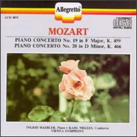Mozart: Piano Concerto No. 19 in F Major, K. 459; Piano Concerto No. 20 in D Minor, K. 466 - Ingrid Haebler (piano); Wiener Symphoniker; Karl Melles (conductor)