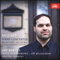 Mozart: Piano Concertos No. 20 K466, No. 12 K414 - Jan Barto? (piano); Ludwig van Beethoven (candenza); Quatuor Dolezal; Wolfgang Amadeus Mozart (candenza); Czech Philharmonic;...