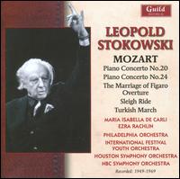 Mozart: Piano Concertos Nos. 20 & 24; The Marriage of Figaro Overture; Sleigh Ride; Turkish March - Ezra Rachlin (piano); Maria Isabella de Carli (piano); Leopold Stokowski (conductor)