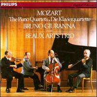 Mozart: Piano Quartets Nos. 1 & 2 - Beaux Arts Trio; Bernard Greenhouse (cello); Bruno Giuranna (viola); Isidore Cohen (violin); Menahem Pressler (piano)