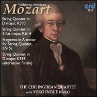 Mozart: String Quintet K594; String Quintet K614; Fragment in A minor, K515c; String Quintet, D593 - Chilingirian Quartet; Yuko Inoue (viola)