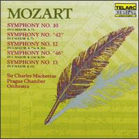 Mozart: Symphony No. 10; Symphony No. 42; Symphony No. 12; Symphony No. 46; Symphony No. 13 - Prague Chamber Orchestra; Charles Mackerras (conductor)