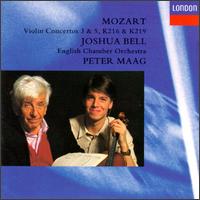 Mozart: Violin Concertos 3 & 5, K216 & K219 - English Chamber Orchestra (chamber ensemble); Joshua Bell (violin); Peter Maag (conductor)