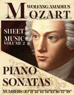 Mozart Wolfang Amadeus - Piano Sonatas - Sheet Music - Volume 2: Numbers: 10?11?12?13?14?15?16?17?18?