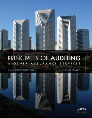 MP Principles of Auditing & Assurance Services with ACL Software CD - Whittington, Ray, PH.D., CPA, CIA, CMA, and Pany, Kurt