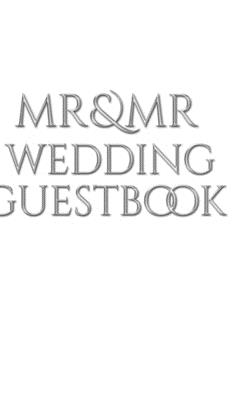 Mr and Mr wedding Guest Book - Book, Wedding Guest, Mr., and Mr
