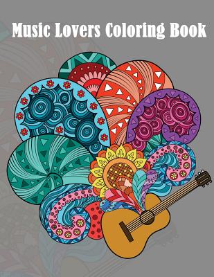 Music Lovers Coloring Book: - Mosaic Music Featuring 40 Stress Relieving Designs of Musical Instruments - See, Dinso