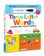 My Big Wipe and Clean Book of Three Letter Words for Kids: Learn and Trace Words