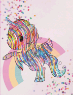 My rainbow unicorn notebook: Blank College ruled composition notebook 150 pages 7.44" x 9.69" track homework assignments or journal. Fits in a backpack, briefcase, or purse, perfect portable size