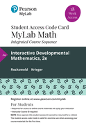 Mylab Math with Pearson Etext -- 18-Week Access Card -- For Interactive Developmental Math