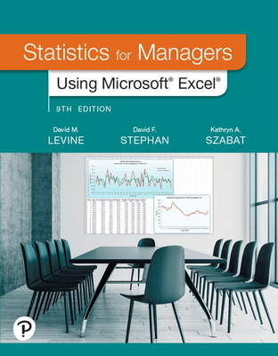 Mylab Statistics with Pearson Etext -- Access Card -- For Statistics for Managers Using Microsoft Excel (18-Weeks) - Levine, David M, and Stephan, David F, and Szabat, Kathryn A