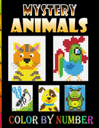 Mystery Animals Color By Number: Unique Design Adults Coloring By Number Coloring Book