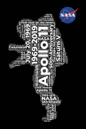 NASA Apollo 11 50th Anniversary First Man on The Moon: Moon Landing Astronaut Word Art Officially Licensed Meatball Logo Space Astronomy Notebook Journal Diary Logbook