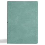 NASB Notetaking Bible, Large Print Edition, Earthen Teal Suedesoft Leathertouch