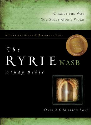 NASB Ryrie Study Bible, Burgundy Genuine Leather, Red Letter - Ryrie, Charles C.