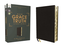 Nasb, the Grace and Truth Study Bible (Trustworthy and Practical Insights), Bonded Leather, Black, Red Letter, 1995 Text, Comfort Print