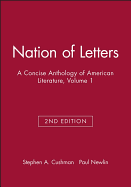 Nation of Letters: A Concise Anthology of American Literature, Volume 1