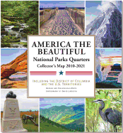 National Parks Commemorative Quarters Collector's Map 2010-2021 (Includes Both Mints! ) - Peter Pauper Press