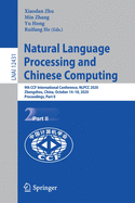 Natural Language Processing and Chinese Computing: 9th Ccf International Conference, Nlpcc 2020, Zhengzhou, China, October 14-18, 2020, Proceedings, Part II