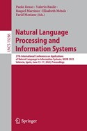 Natural Language Processing and Information Systems: 27th International Conference on Applications of Natural Language to Information Systems, NLDB 2022, Valencia, Spain, June 15-17, 2022, Proceedings