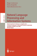 Natural Language Processing and Information Systems: 6th International Conference on Applications of Natural Language to Information Systems, Nldb 2002, Stockholm, Sweden, June 27-28, 2002, Revised Papers