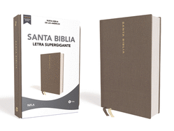 Nbla Santa Biblia, Letra Supergigante, Tapa Dura/Tela, Gris, Edicin Letra Roja