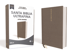 Nbla Santa Biblia Ultrafina, Letra Grande, Tamao Manual, Tapa Dura/Tela, Gris, Edicin Letra Roja