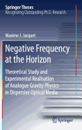 Negative Frequency at the Horizon: Theoretical Study and Experimental Realisation of Analogue Gravity Physics in Dispersive Optical Media