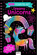 Neon Scratch Art: Dreamy Unicorns