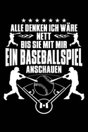 Nett Bis Baseballspiel: Notizbuch / Notizheft Fr Baseball Baseballer-In Baseballspieler-In Baseball-Fan A5 (6x9in) Dotted Punktraster