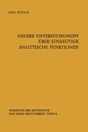 Neuere Untersuchungen ber Eindeutige Analytische Funktionen