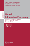 Neural Information Processing: 23rd International Conference, Iconip 2016, Kyoto, Japan, October 16-21, 2016, Proceedings, Part III