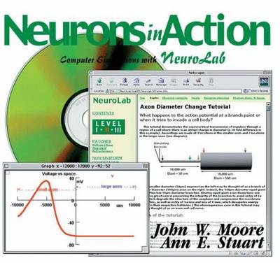 Neurons in Action: Computer Simulations with Neurolab (CD-ROM with Quick Reference Booklet and Printed Tutorials) - Moore, John W, and Stuart, Ann E