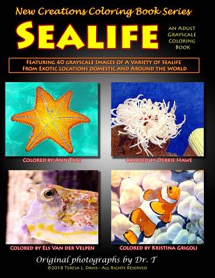 New Creations Coloring Book Series: Sealife - Davis, Teresa, and Davis, Brad