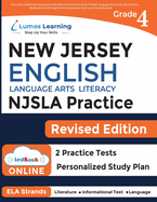 New Jersey Student Learning Assessments (NJSLA) Test Practice: Grade 4 English Language Arts Literacy (ELA) Practice Workbook and Full-length Online Assessments: New Jersey Test Study Guide