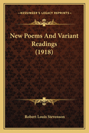 New Poems and Variant Readings (1918)