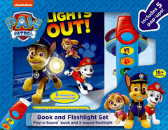 Nickelodeon Paw Patrol: Lights Out! Book and 5-Sound Flashlight Set