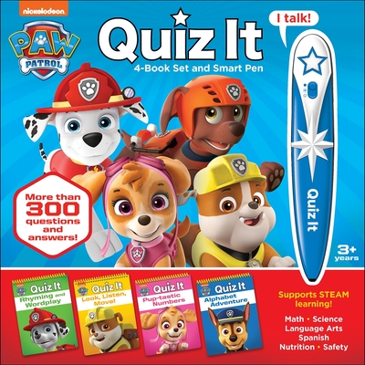 Nickelodeon Paw Patrol: Quiz It 4-Book Set and Smart Pen - Pi Kids