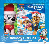 Nickelodeon Paw Patrol: Ready, Set, Snow! Holiday Gift Set Book and Marshall Plush: Book and Marshall Plush