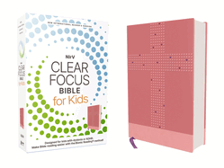 Nirv, Clear Focus Bible for Kids (Help Kids with ADHD or Dyslexia Read with Confidence), Leathersoft, Pink: Help Kids with ADHD or Dyslexia Read with Confidence